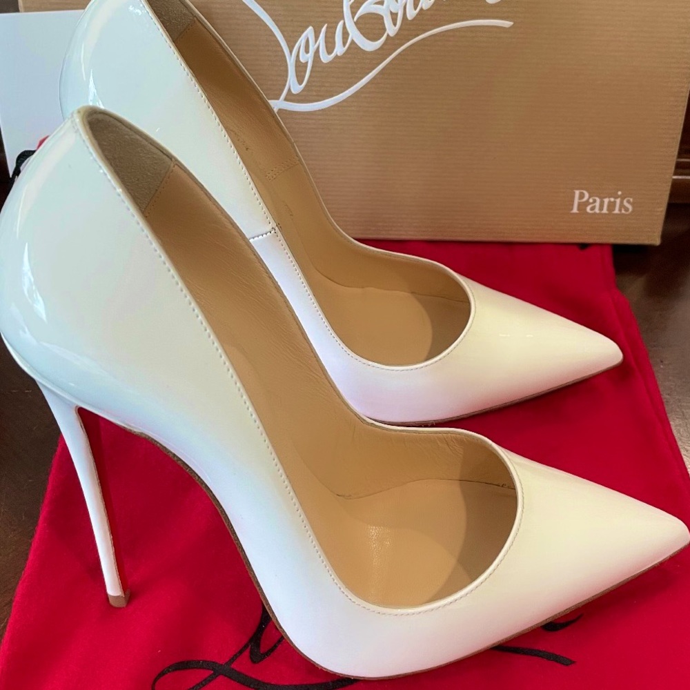 So Kate Patent 120mm, White patent